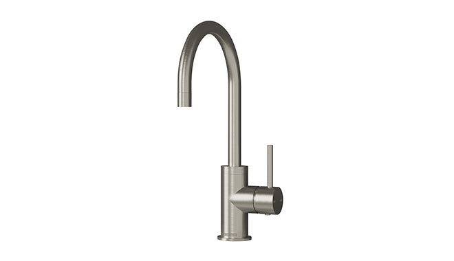 Design-Kollektion Gooseneck 160mm Mixer Brushed Nickel