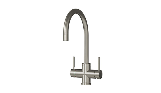 Design-Kollektion 3in1 Tap in Brushed Nickel